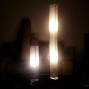 Handmade New Haven floor lamp and table lamp